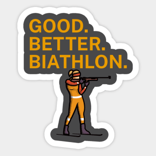 Good Better Biathlon Sticker